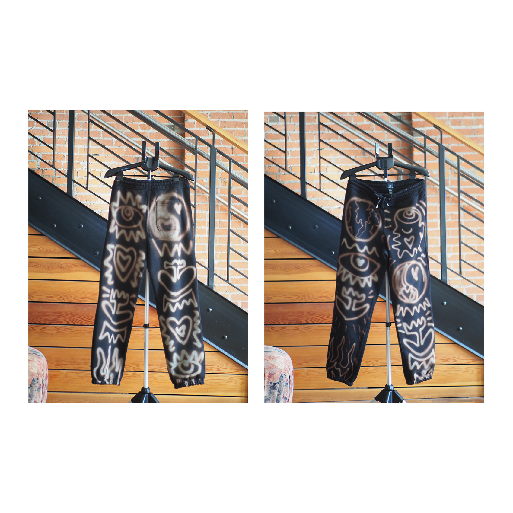 CUSTOM BLEACH COTTON PANTS