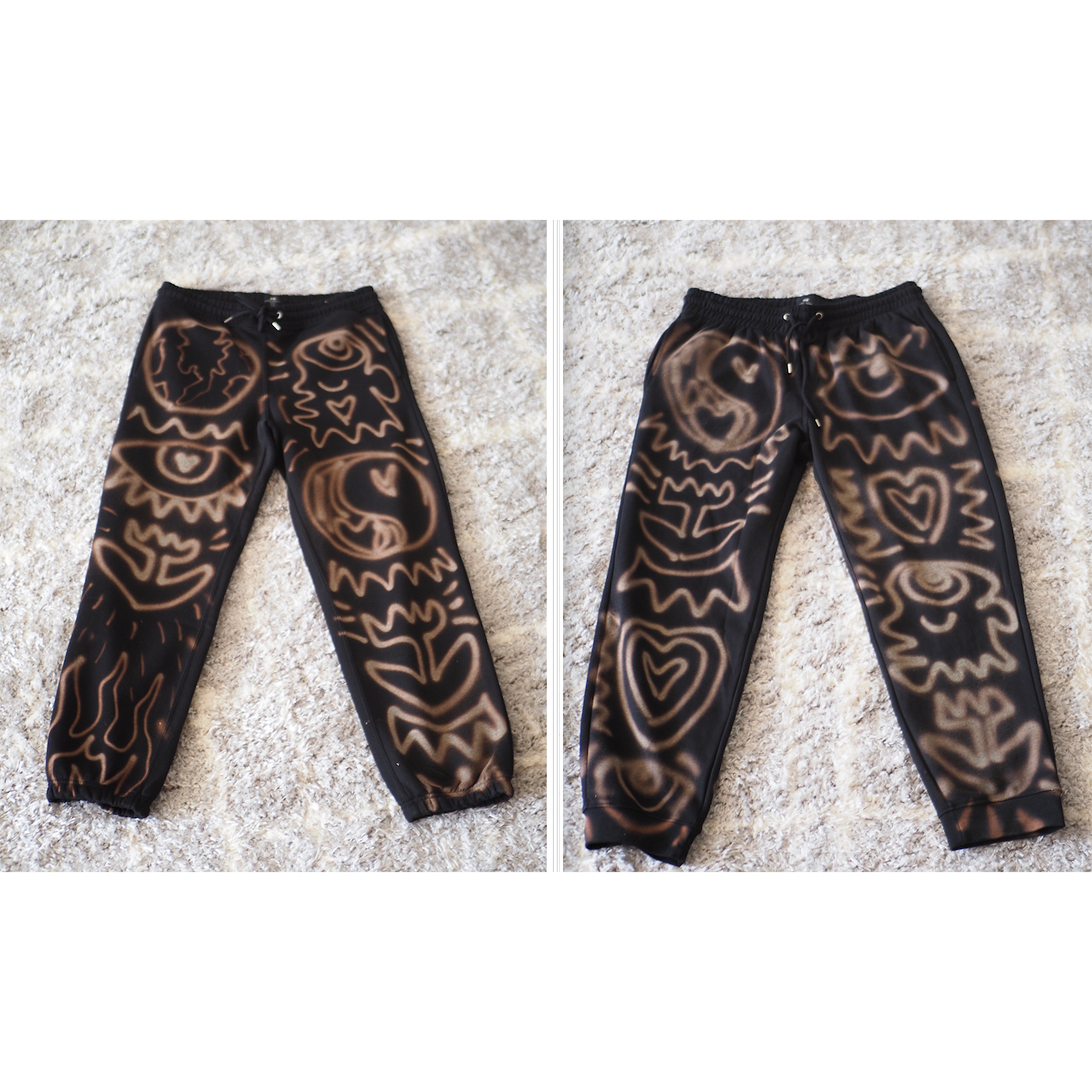 CUSTOM BLEACH COTTON PANTS