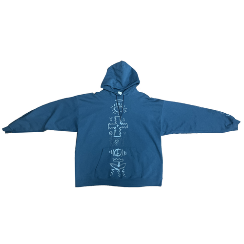 "EFFORTLESS MIRACLES" : 2025 CUSTOM BLEACH HOODIE MENS XL