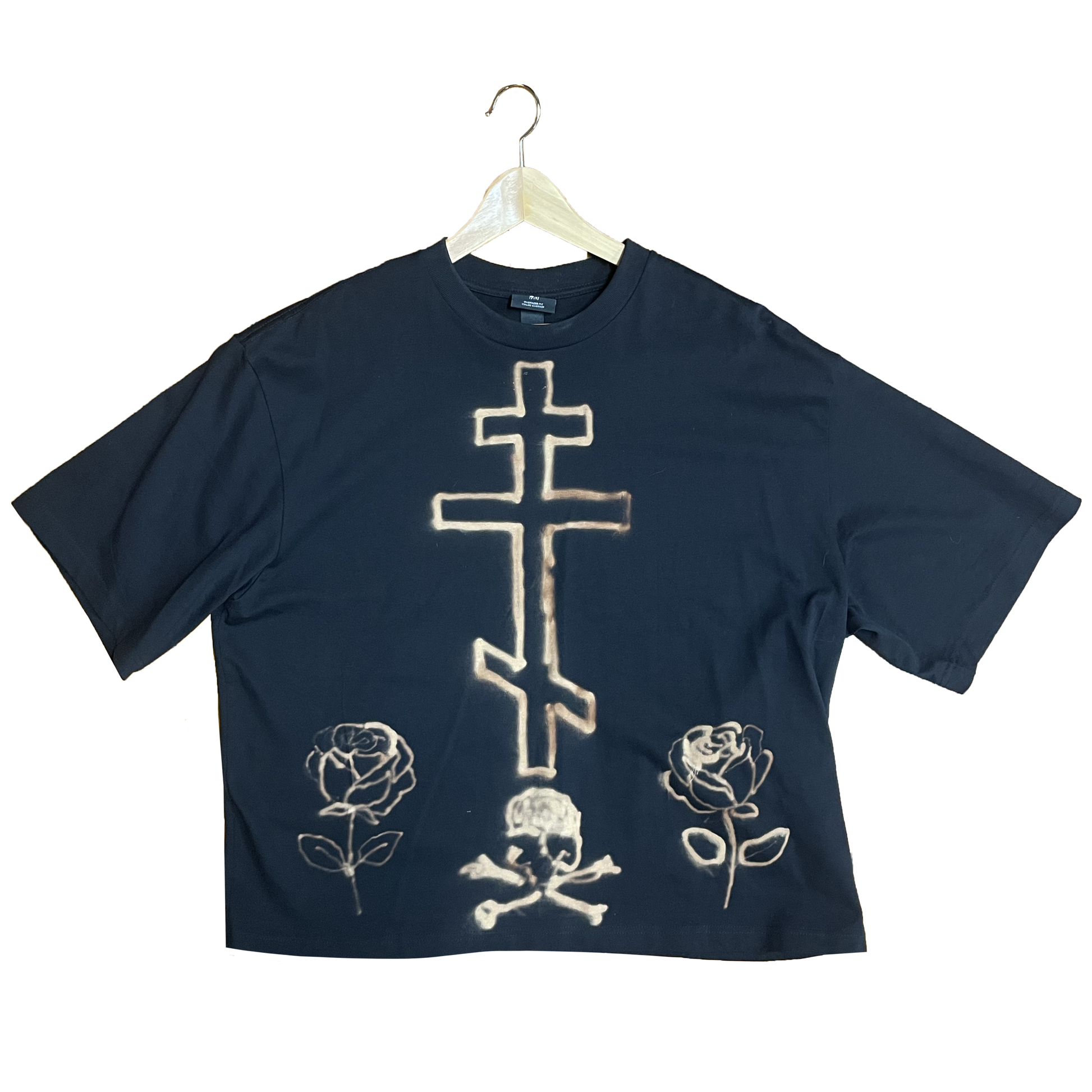 "DEATH TO THE WORLD" CUSTOM BLEACH TEE 1 of 1 Mens XL