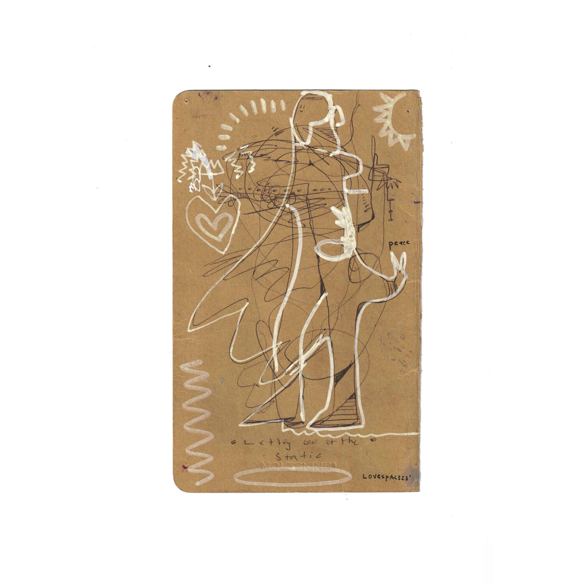 LETTING GO OF THE STATIC : 2025 Sketchbook Original Artifacts