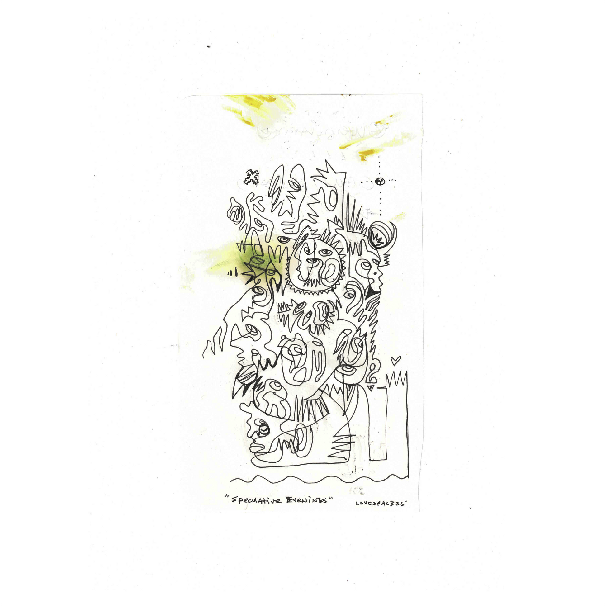 SPECULATIVE EVENINGS : 2025 Sketchbook Original Artifact