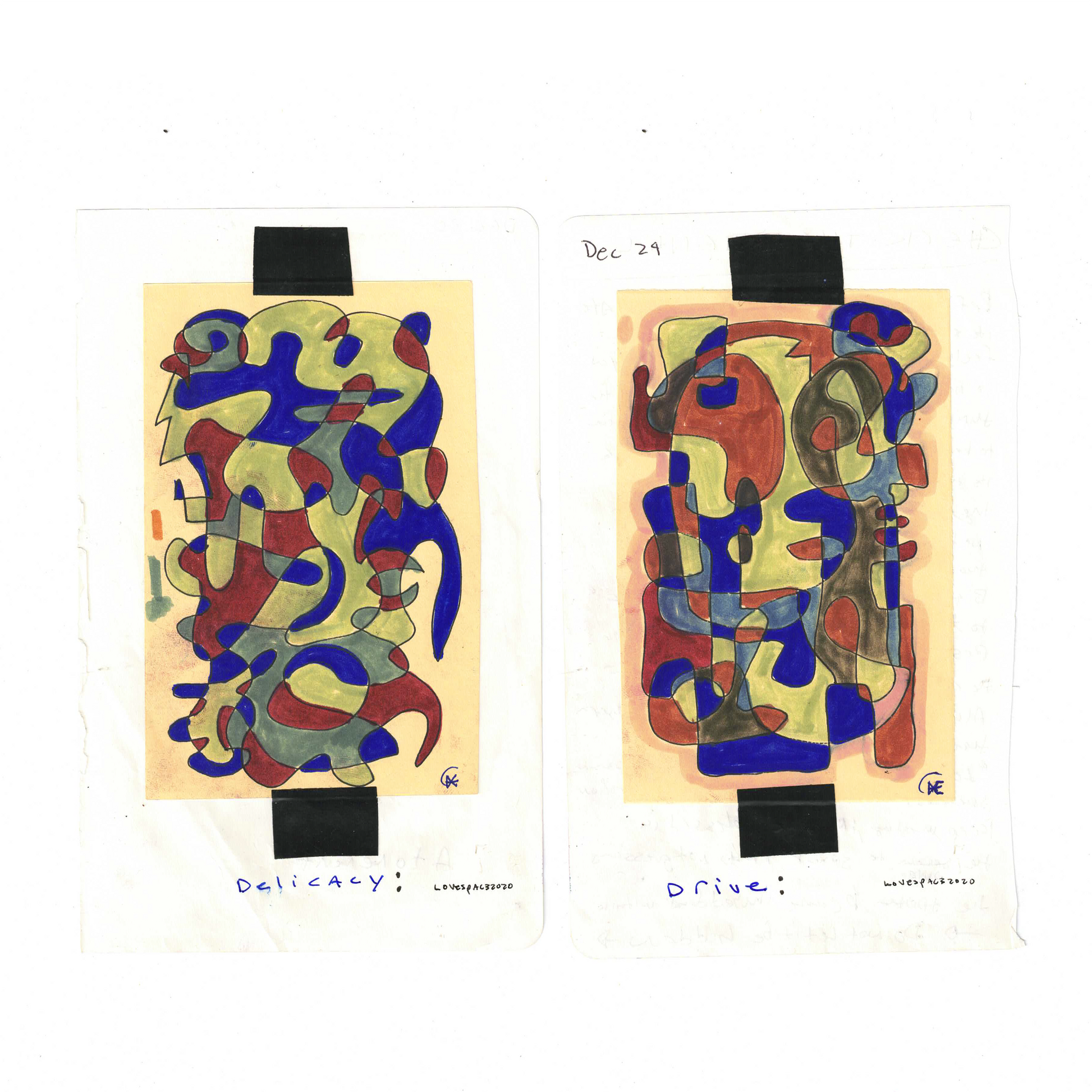 NIGHTLY ADVICE : 2020 Sketchbook Original Artifact