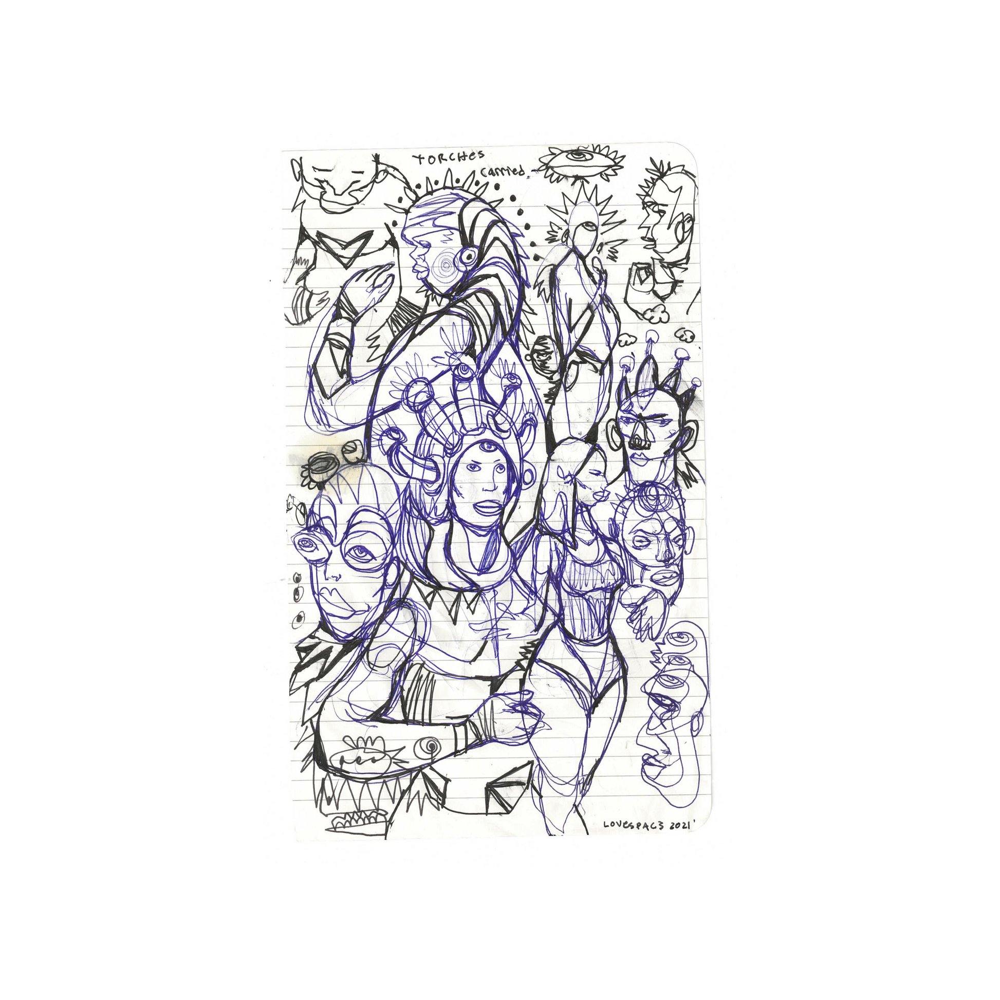BLINDERS ON: 2019 Sketchbook Original Artifact
