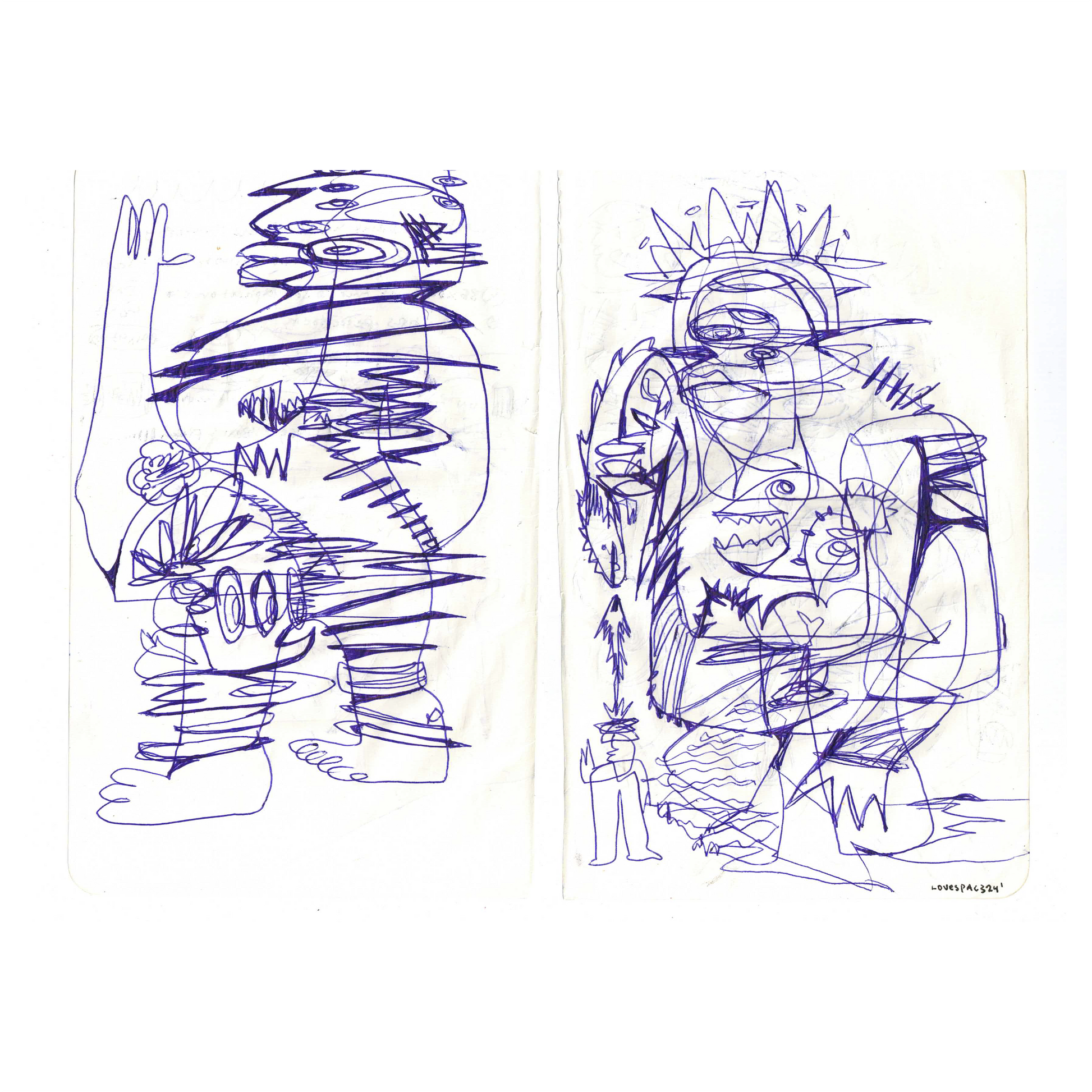 LET GO LET GOD: 2024 Sketchbook Original Artifacts