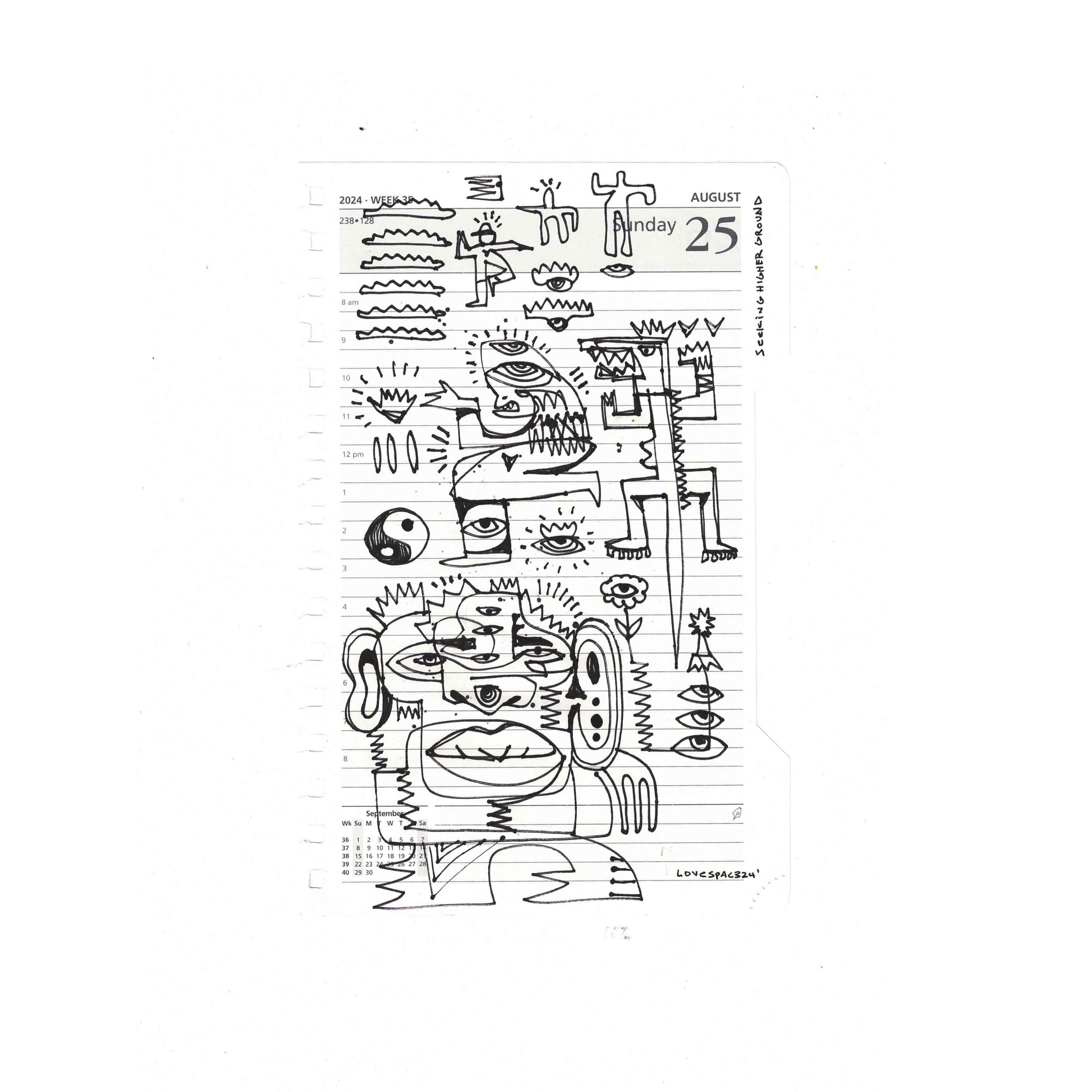 A DAY OF DOING DUTIES : 2025 Sketchbook Original Artifacts