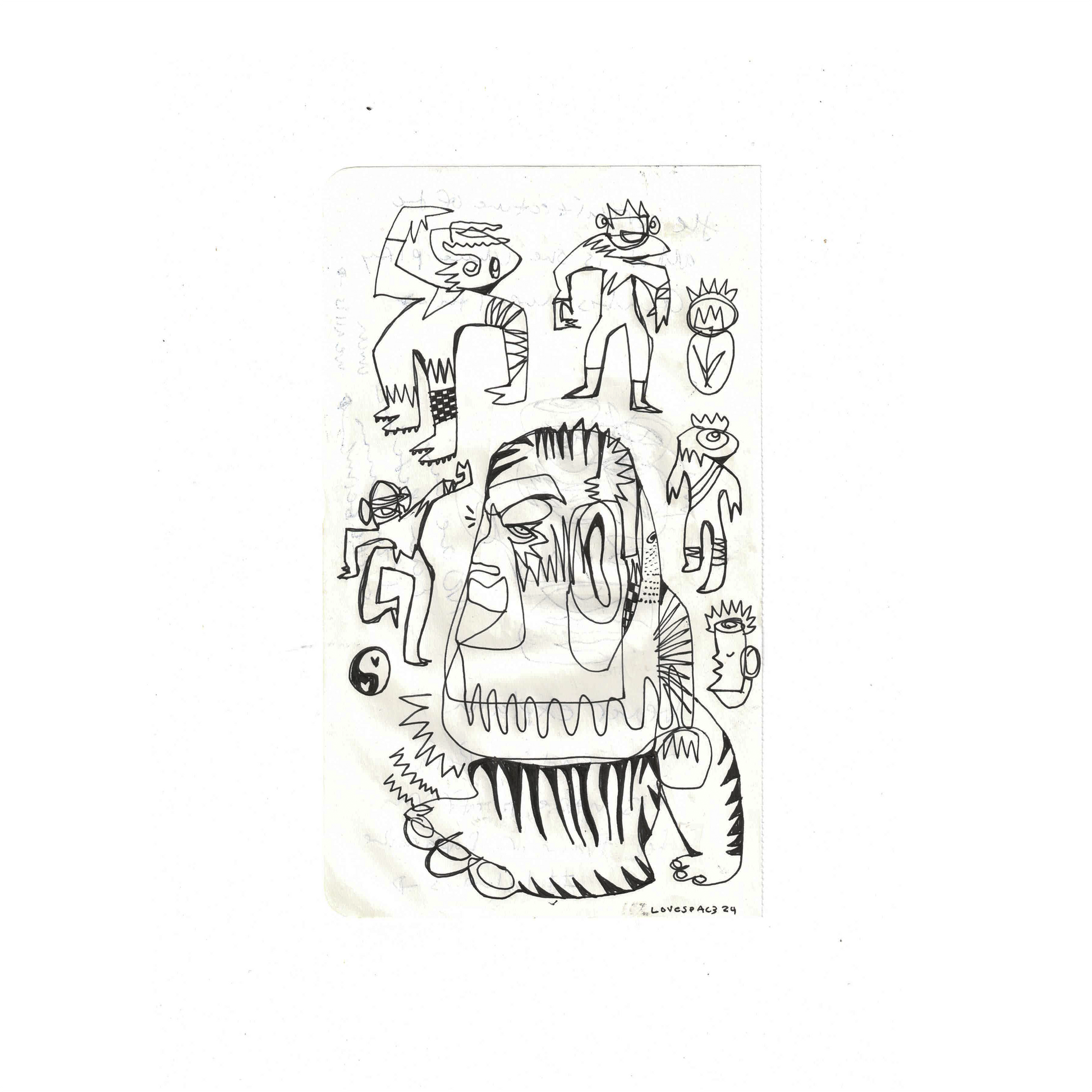 MOVING THROUGH IT : 2025 Sketchbook Original Artifacts