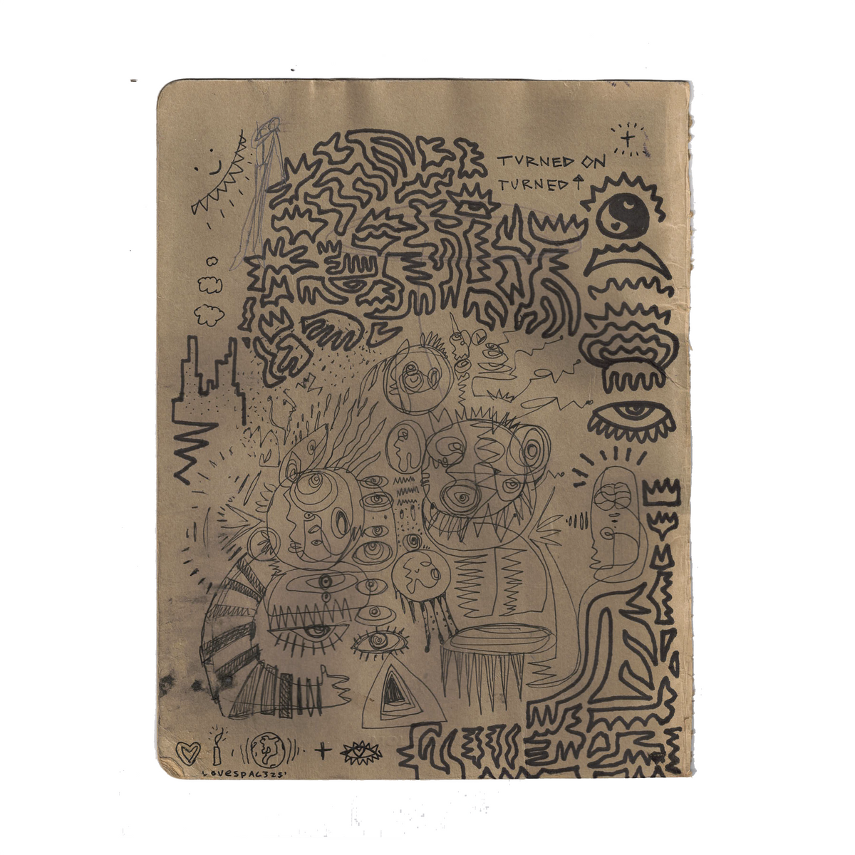 TURNED ON TURNED UP : 2025 Sketchbook Original Artifact
