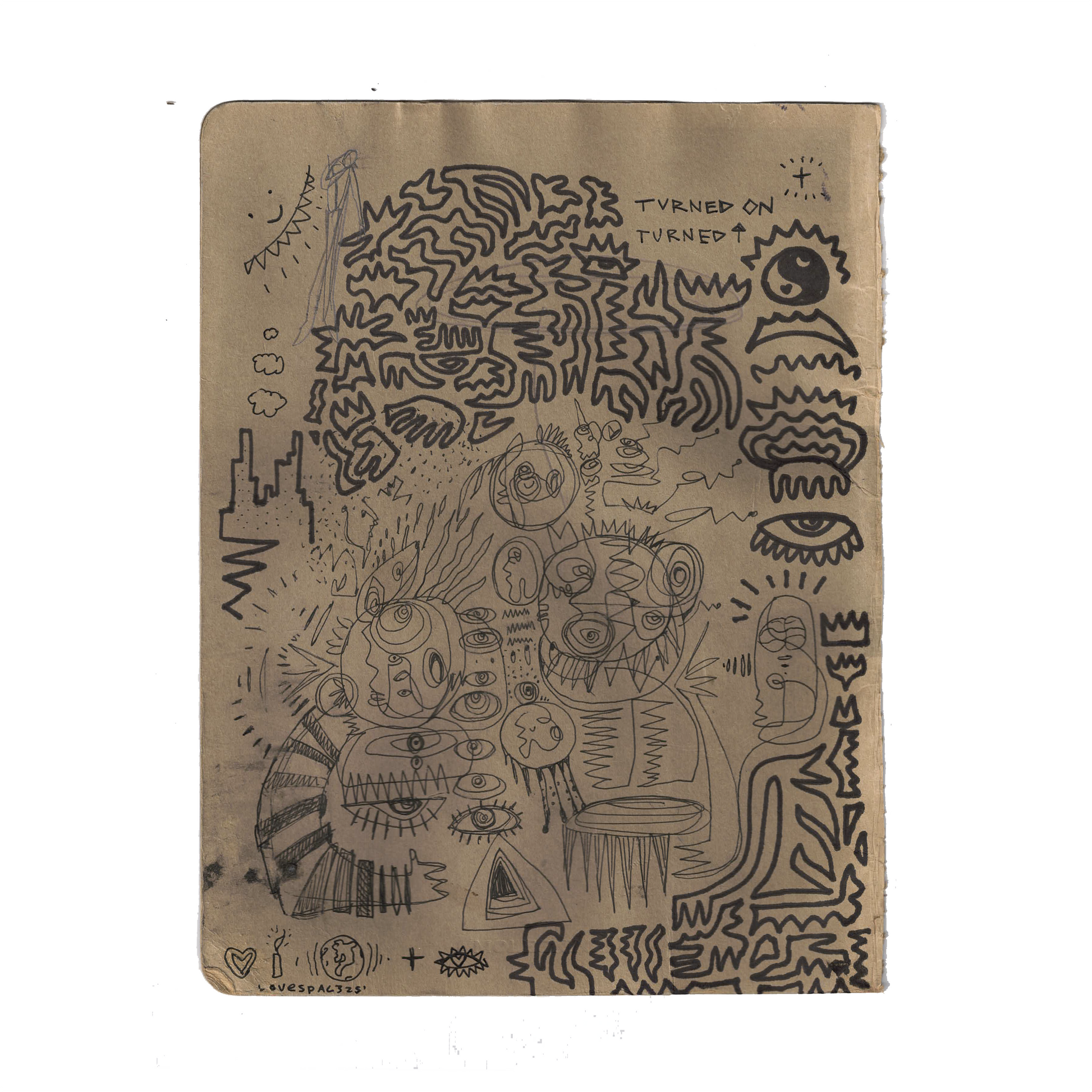TURNED ON TURNED UP : 2025 Sketchbook Original Artifact
