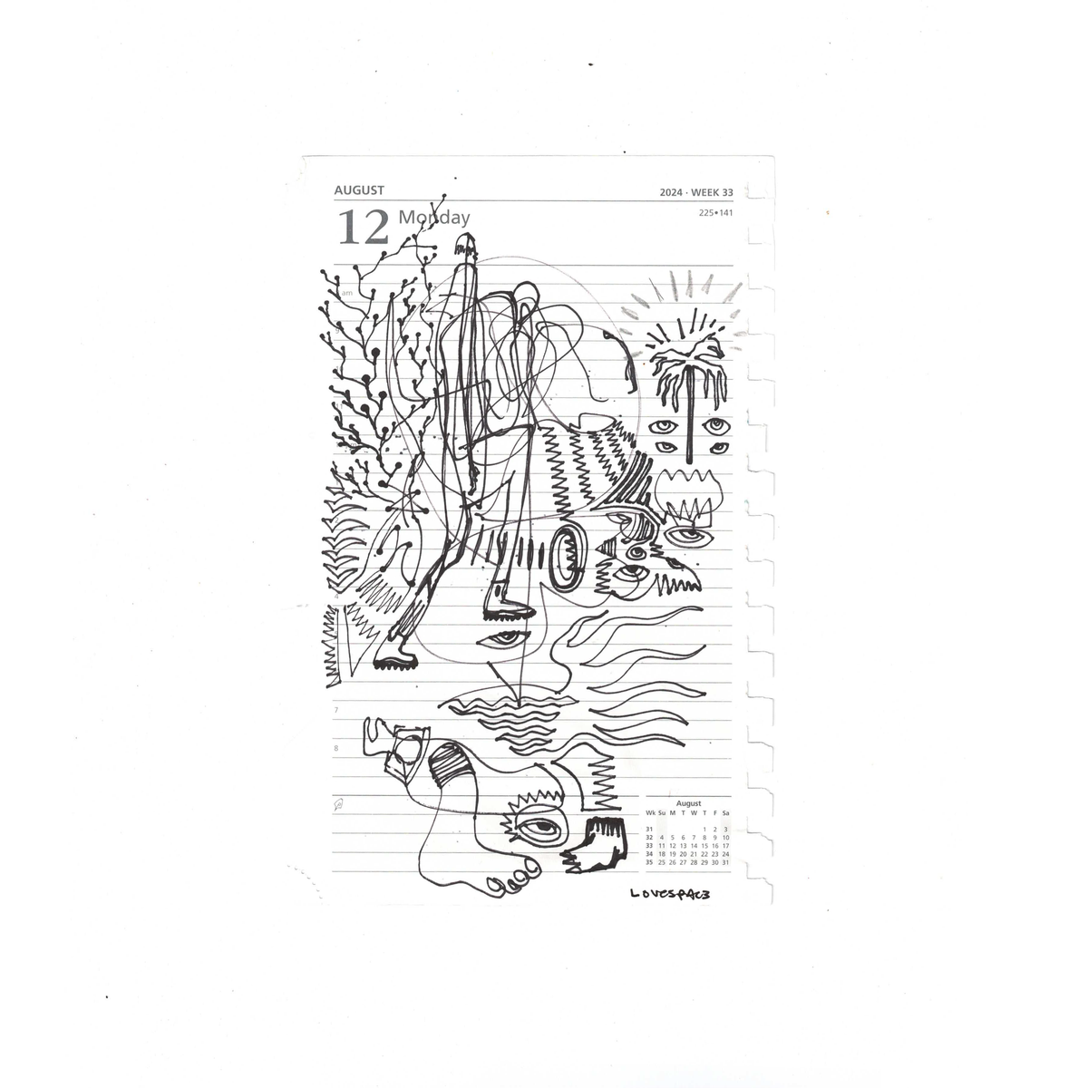 MARCHING FORWARD : 2024 Sketchbook Original Artifacts